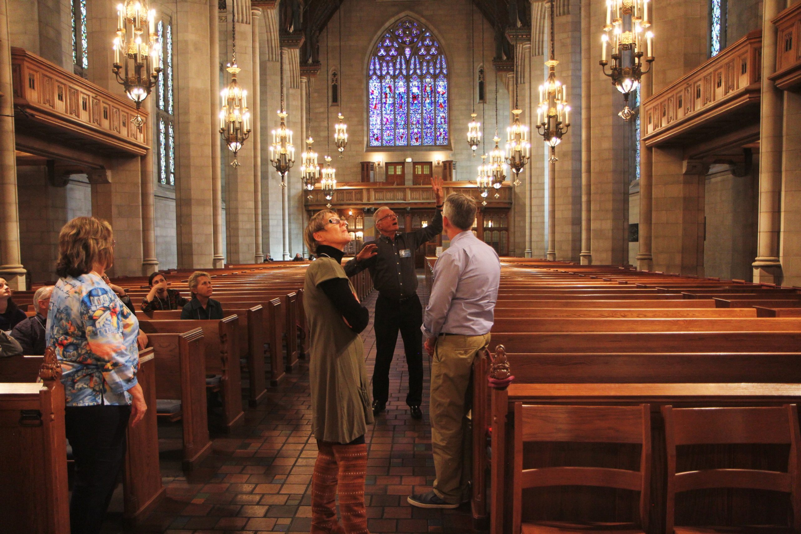 Congregational training using historic sacred spaces for community-wide programming