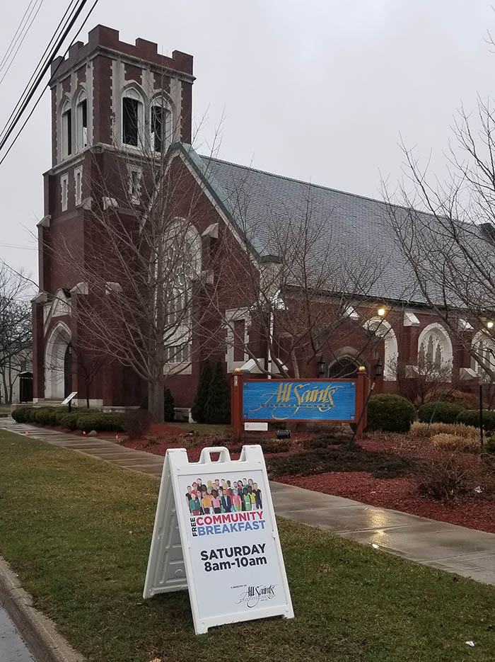 All Saints Episcopal Church in Pontiac Michigan