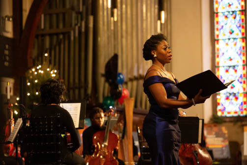 Chrystal E. Williams, mezzo-soprano, performs with the Play On Philly Orchestra