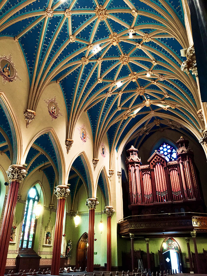 St. Mary’s Church Nave in New Haven, Connecticut