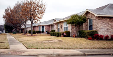 Unity Estates is a planned community of 300 single-family market-rate homes primarily developed by the African American Pastors Coalition in Dallas, Texas. Photo courtesy of Keren Carrion, KERA News