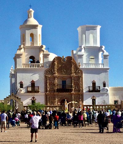 San Xavier Tucson AZ Easter service