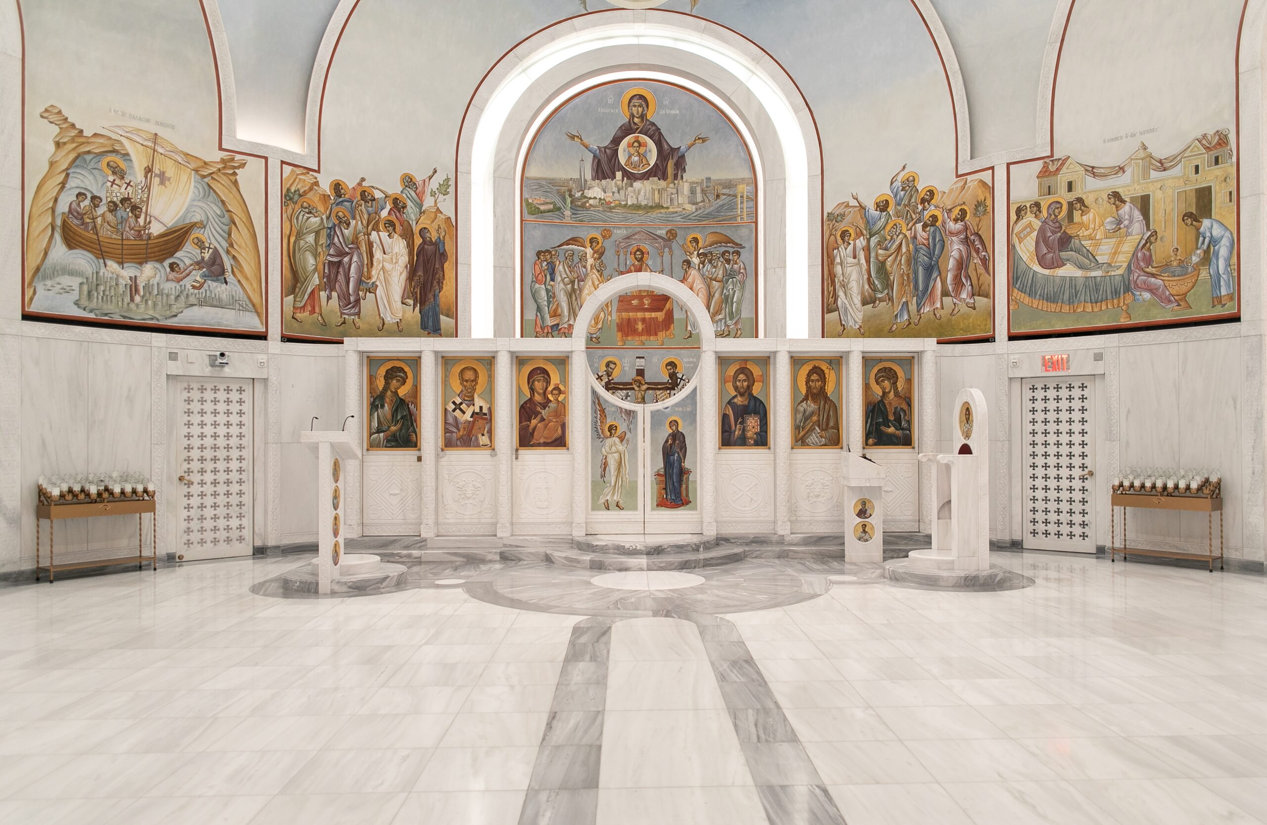 Interior of Saint Nicholas Greek Orthodox Church & National Shrine